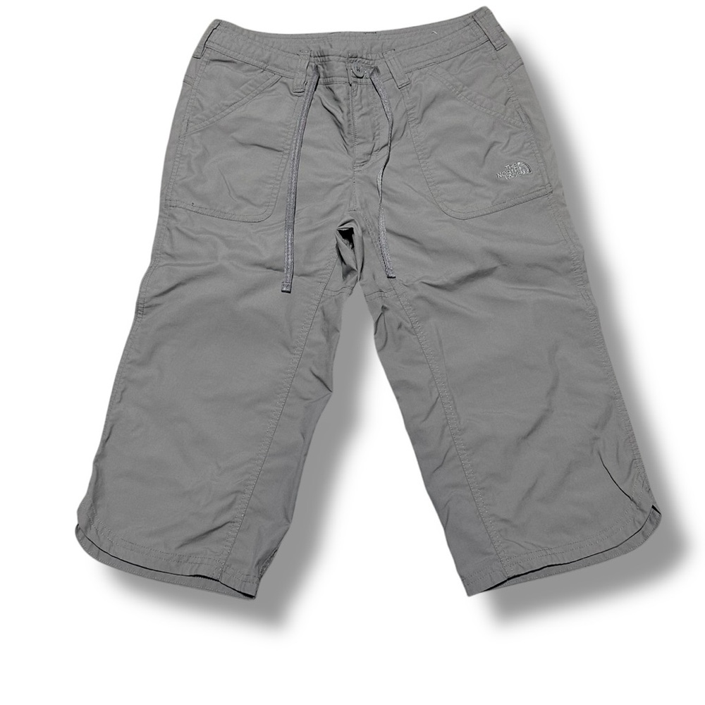 The North Face Pants Womens 4 grey Capri Cargo Hiking Tail Climbing Lightweight